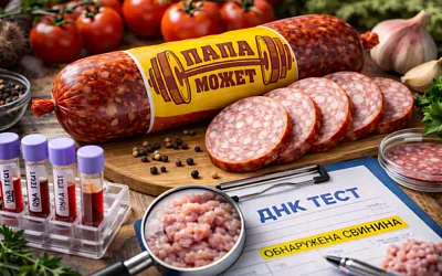 В колбасе «Папа может» нашли незаявленную свинину