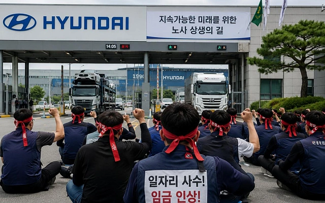 Hyundai остановила конвейеры из-за спора о роботах