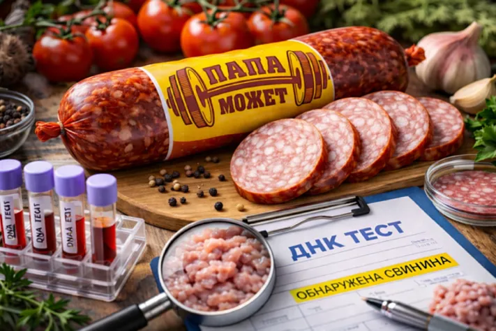 В колбасе «Папа может» нашли незаявленную свинину