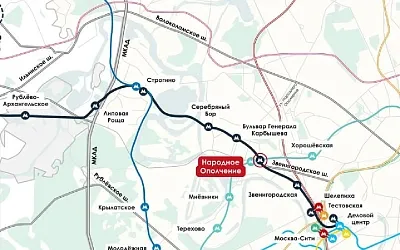 Станция столичной подземки «Народное Ополчение» готова на 60%