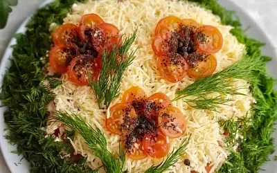 Салат «Маковая полянка» — яркое украшение праздничного стола