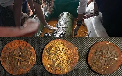 Со дна Карибского моря подняли первые сокровища галеона «Сан-Хосе»