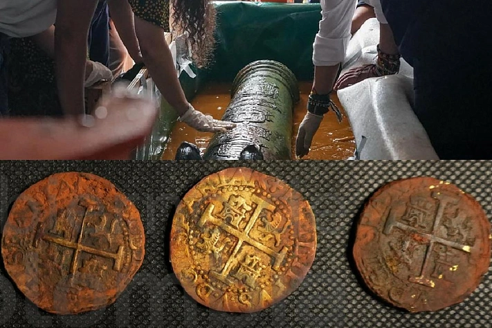 Со дна Карибского моря подняли первые сокровища галеона «Сан-Хосе»