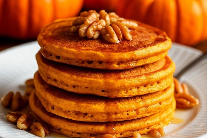 Идеальные тыквенные оладьи на завтрак