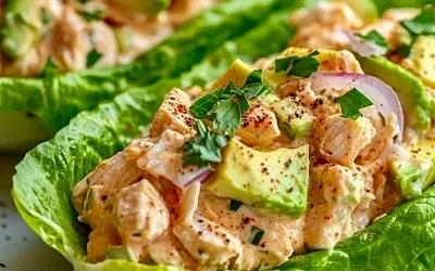 Салат с курицей, авокадо и хрустящим латуном — лёгкий и полезный рецепт