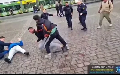 В Германии неизвестный напал с ножом на участников антиисламской акции