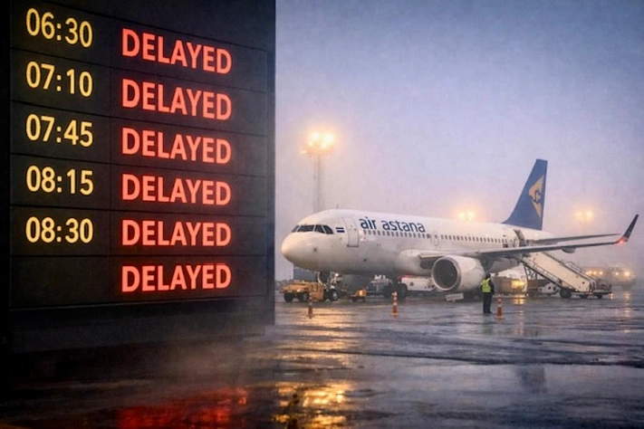 Рейсы Air Astana задерживаются из-за тумана в Астане и Алматы