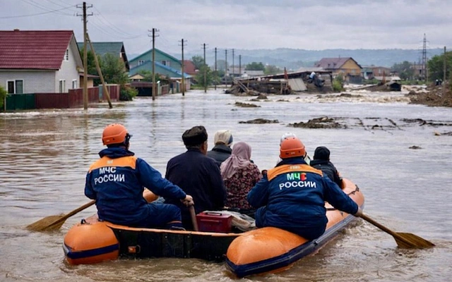 В Чечне ввели режим ЧС после ливней и подъема рек