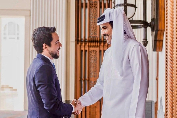 Сын королевы Рании встретился в Дохе с эмиром Катара