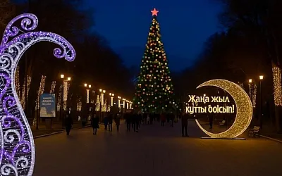 Алматы готовится к Новому году: сколько акиматы тратят на иллюминацию