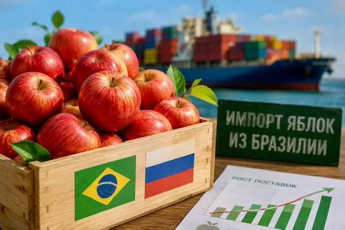 Россия нарастила закупки яблок из Бразилии