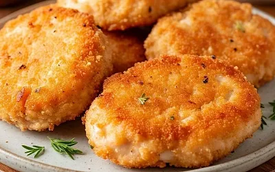 Нежные рубленые котлеты из куриной грудки