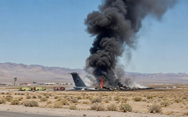 B-52 разбился на базе Эдвардс
