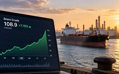 Brent приблизилась к $110 на фоне конфликта