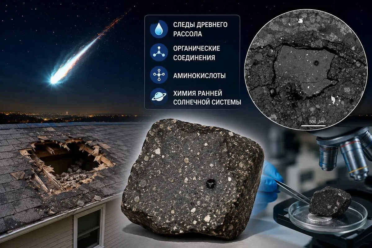 Метеорит из Нью-Джерси сохранил следы древнего рассола