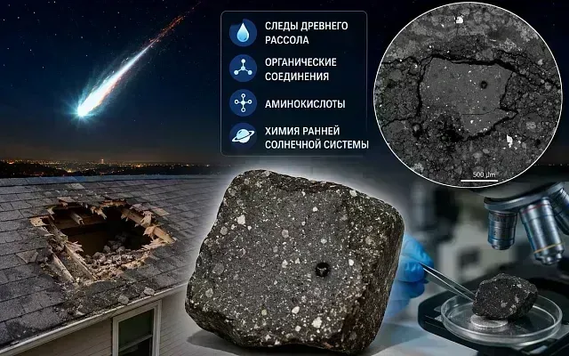 Метеорит из Нью-Джерси сохранил следы древнего рассола
