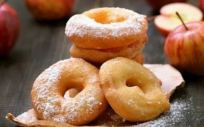 Яблочные колечки в кляре