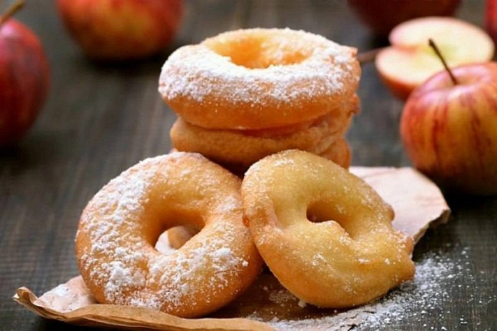 Яблочные колечки в кляре