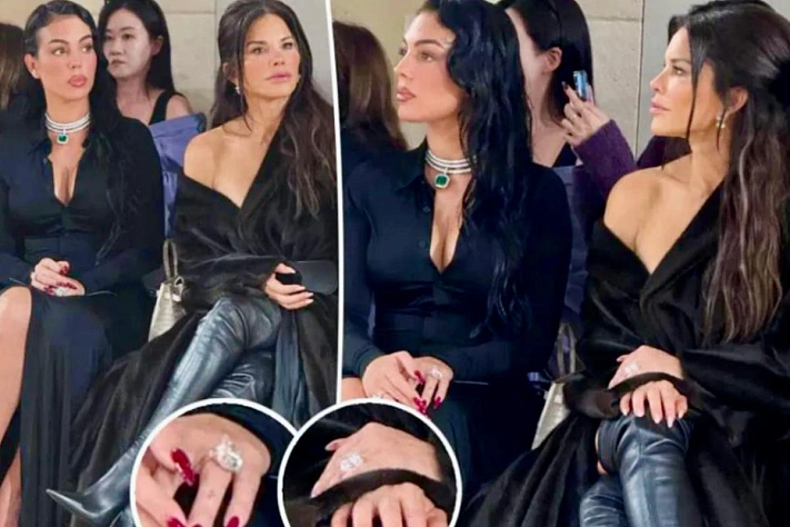 «Война колец»: Джорджина Родригес и Лорен Санчес блистали на показе Balenciaga