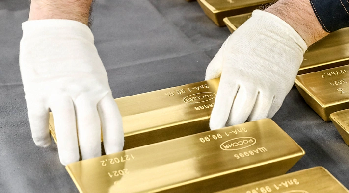 Россия сохранила пятое место в мире по объёмам золотого резерва