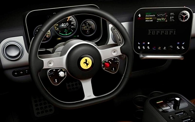 Ferrari показала интерьер Luce — первого электромобиля бренда