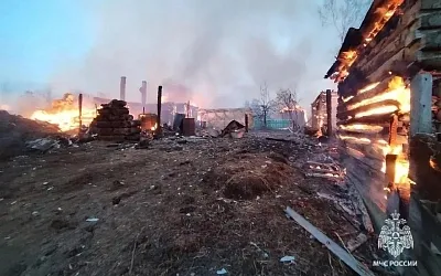 В Томской области пожар уничтожил целую улицу