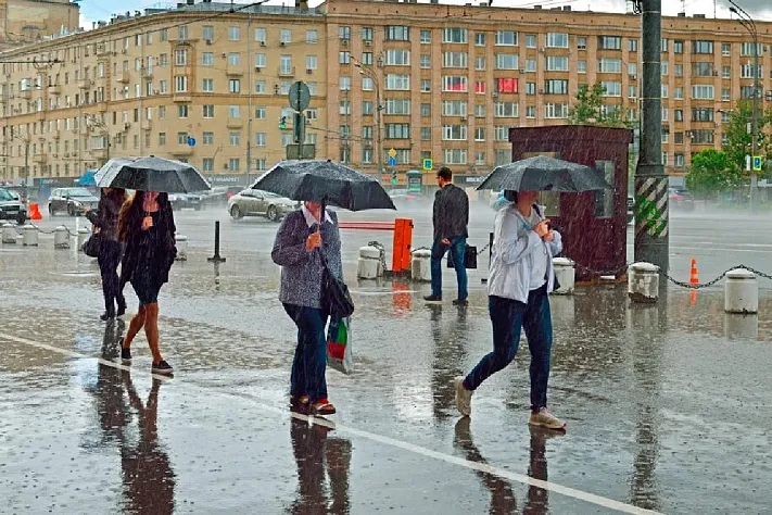 Синоптики прогнозируют затяжные дожди в Москве и Подмосковье