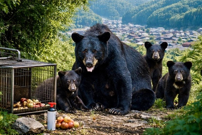 Япония готовит массовый отлов медведей после их выхода в города