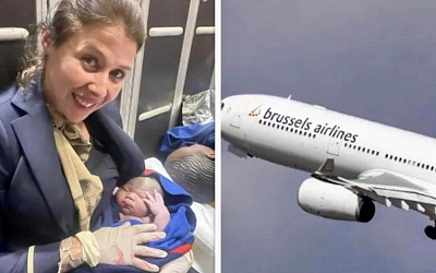 Рождение на высоте – в самолёте Brussels Airlines появился на свет ребёнок