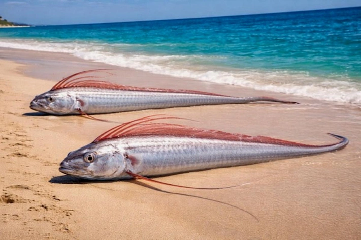 На пляже в Мексике обнаружены две «рыбы судного дня»