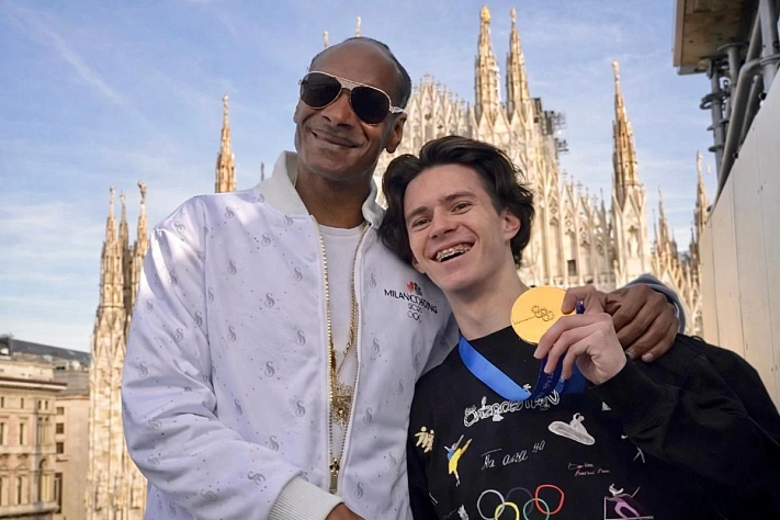 Олимпийский чемпион Шайдоров встретился со Snoop Dogg в Милане