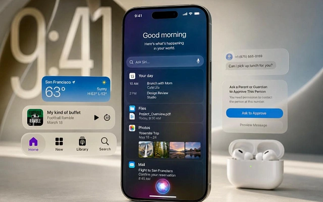 Apple снова делает Siri главным элементом