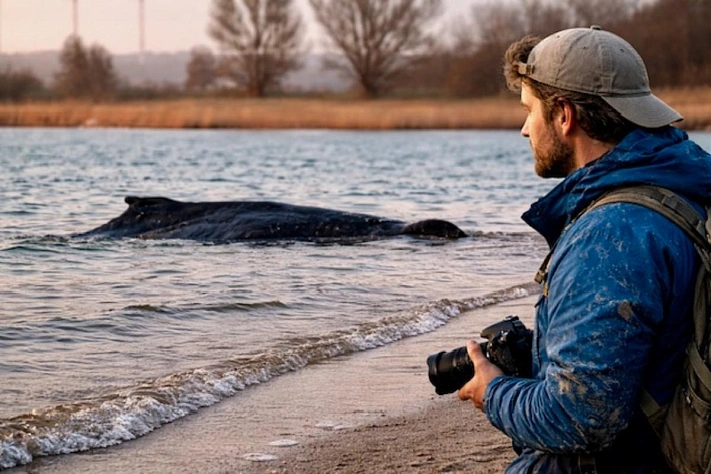 Кит у берегов Германии выбросил на поверхность ещё и чужое тщеславие