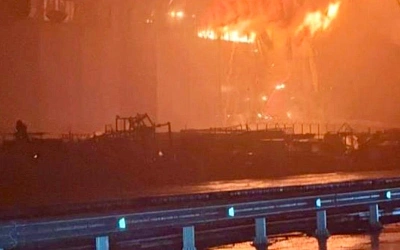 Пожар на складе аккумуляторов в Алабуге локализован