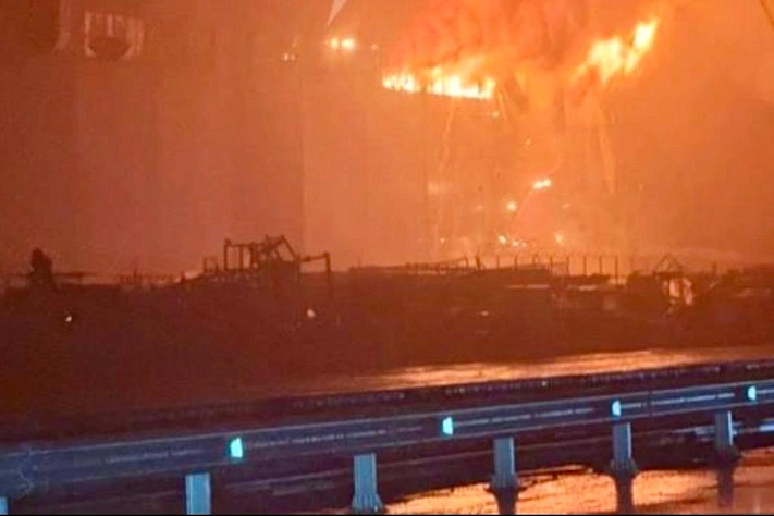 Пожар на складе аккумуляторов в Алабуге локализован