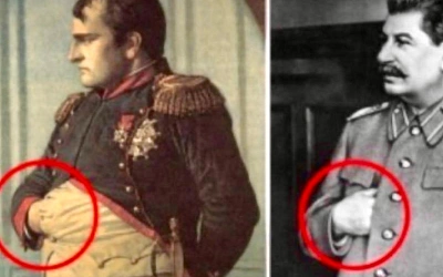 Почему исторические личности прятали руки под рубашки?