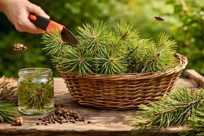 Как сосновые ветки защищают сад от вредителей