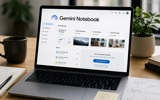 NotebookLM стал Gemini Notebook
