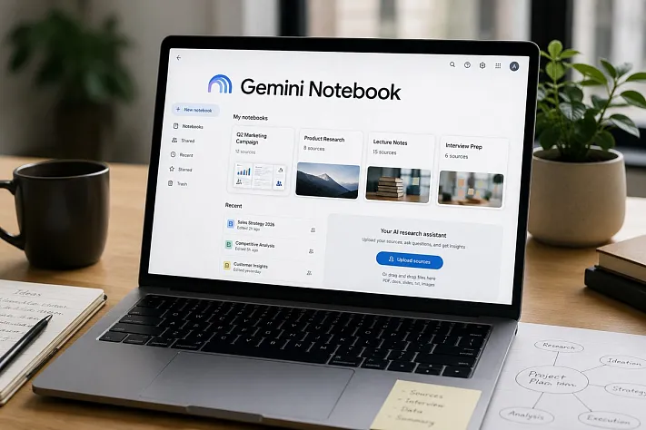 NotebookLM стал Gemini Notebook