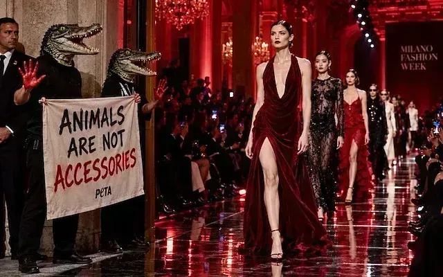 Неделя моды в Милане началась с Prada и протеста PETA