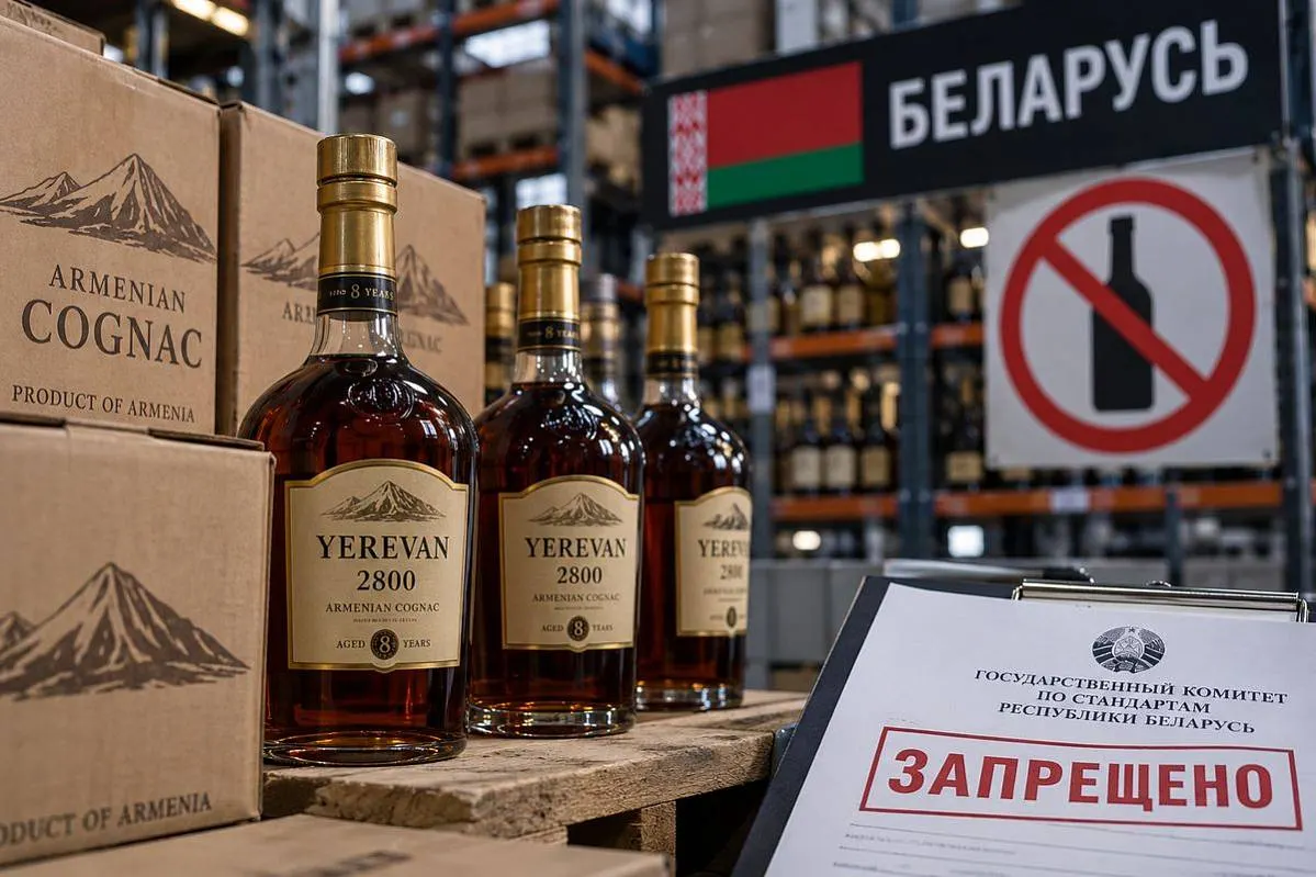Беларусь запретила ещё один армянский коньяк