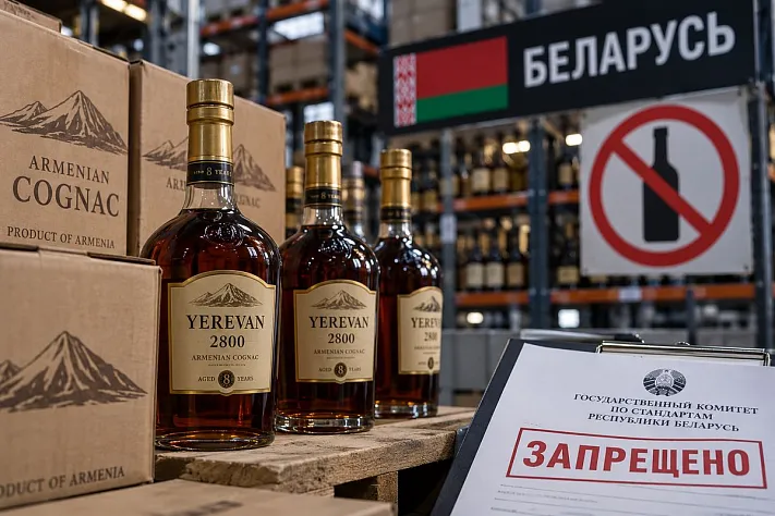 Беларусь запретила ещё один армянский коньяк