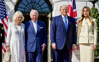 Трамп встретил Карла III в Белом доме