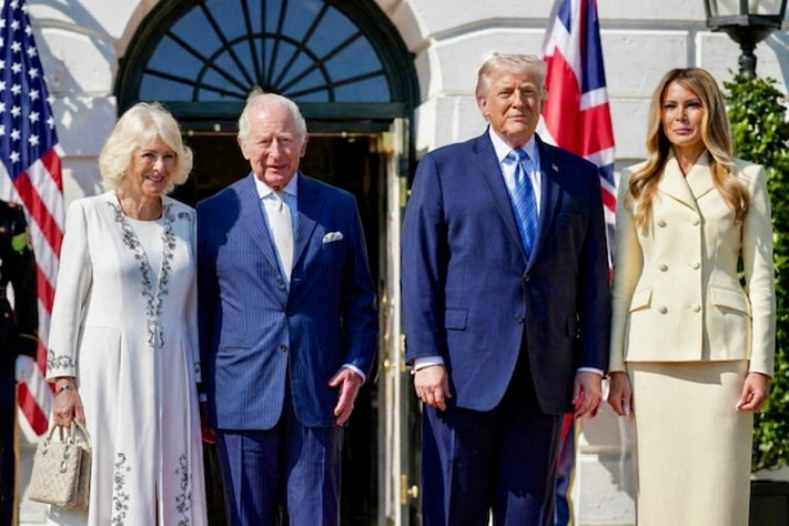 Трамп встретил Карла III в Белом доме