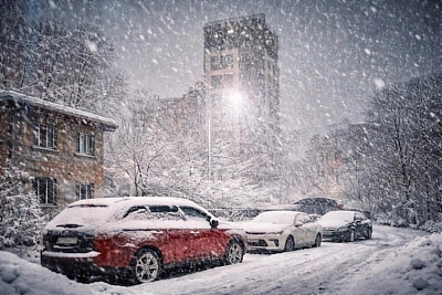 циклон «тамара» несёт в петербург снег и низкое давление