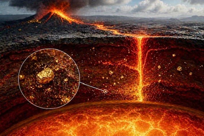 Золото льющееся из ядра Земли оказалось не легендой