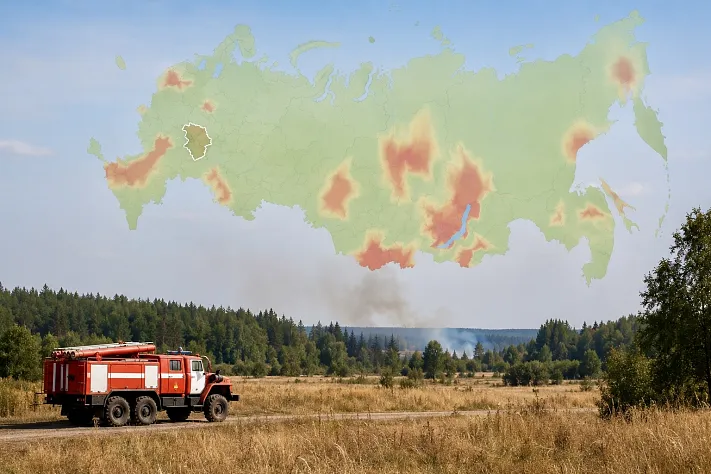 Самарскую область внесли в зону пожарного риска