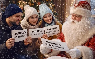 Россияне назвали зарплату, которую попросили бы у Деда Мороза