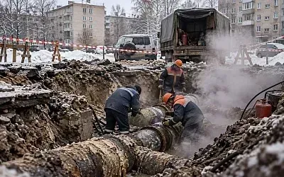 В Озёрске 140 домов остались без тепла после аварии