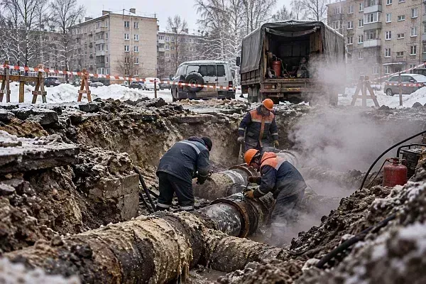В Озёрске 140 домов остались без тепла после аварии